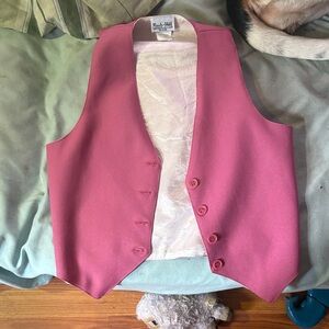 Reed Hill Pink Buttoned Show Vest
